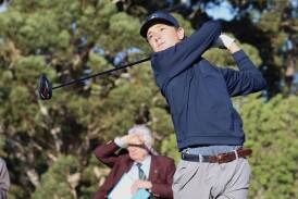 Australian Junior Amateur Championship winner Sam Cascio has been selected to represent Australia at this year's Toyota Junior Golf World Cup in Japan. Picture by Dave Tease